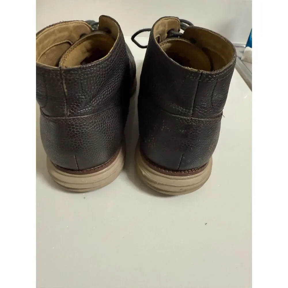 COLE HAAN Brown Leather Lace Up Casual Chukka Boots Shoes Men 11
